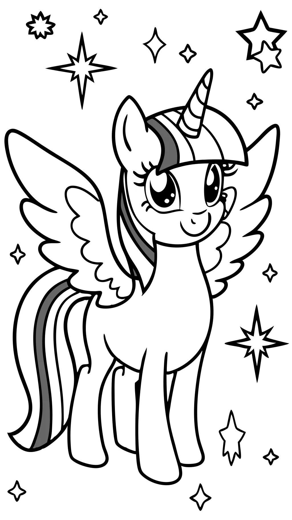 princess twilight sparkle coloring page